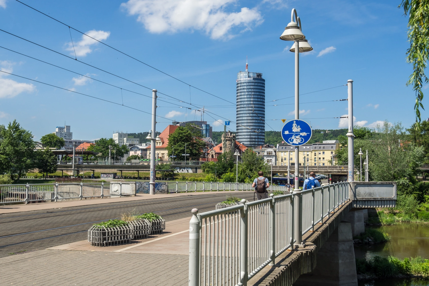 Fußgängerbrücke Verkehrsmodell Jena